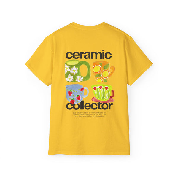 CERAMIC LOVER oversized graphic tee in Daisy with back print