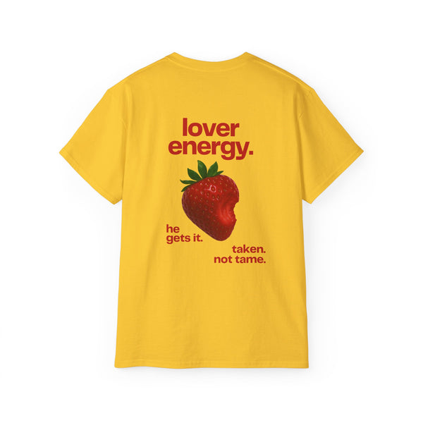 LOVER ENERGY oversized graphic tee in Daisy with back print