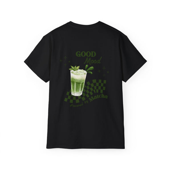 MATCHA POWER oversized graphic tee in Black with back print
