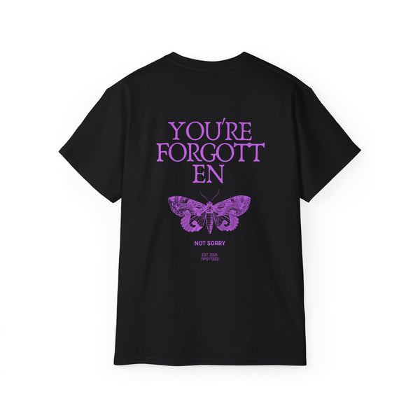 YOU'RE FORGOTTEN oversized graphic tee in Black with back print