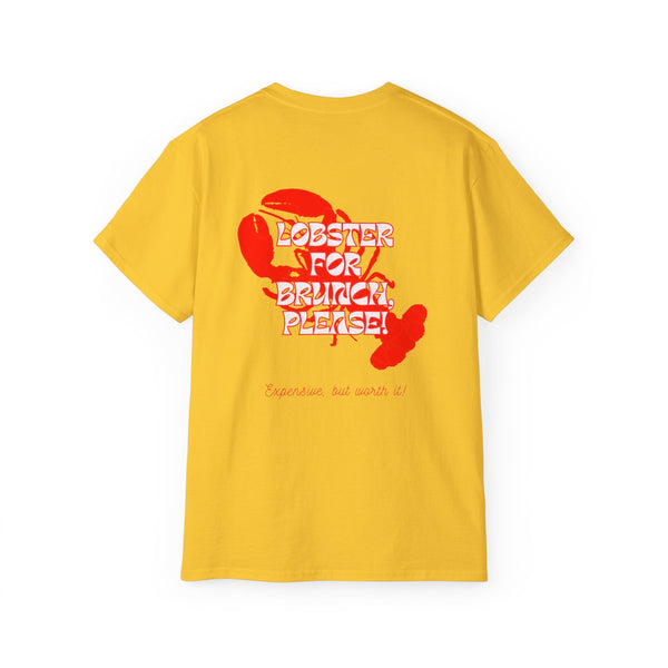 EXPENSIVE BRUNCH oversized graphic tee in Daisy with back print