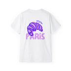 BONJOUR PARIS oversized graphic tee in White with back print