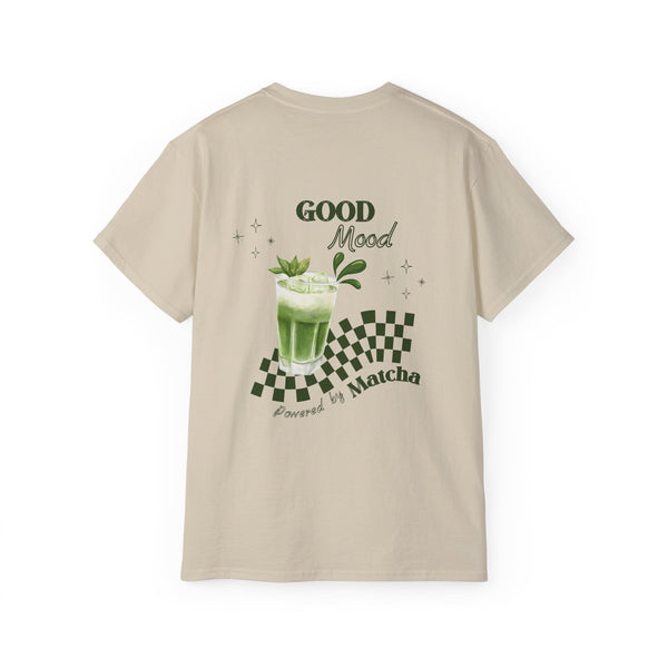 MATCHA POWER oversized graphic tee in Sand with back print