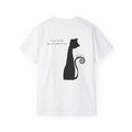 CAT LOVER oversized graphic tee in White with back print