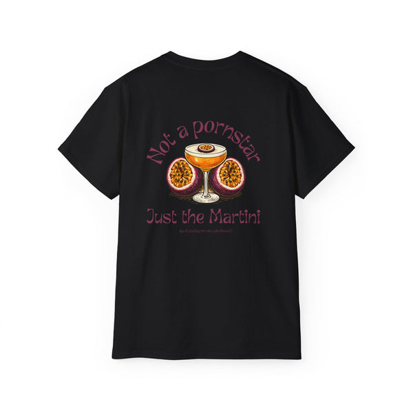 PORNSTAR oversized graphic tee in Black with back print