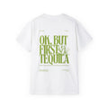 FIRST TEQUILA oversized graphic tee in White with back print