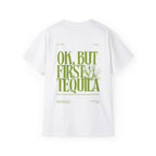 FIRST TEQUILA oversized graphic tee in White with back print