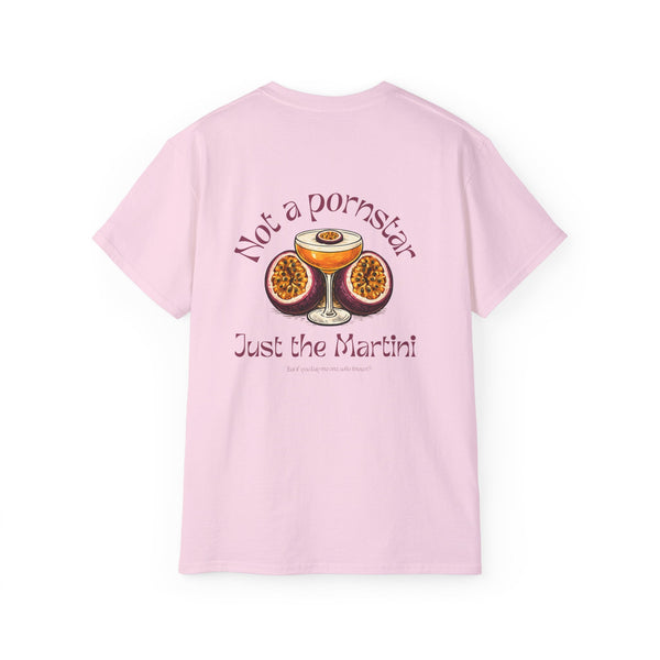 PORNSTAR oversized graphic tee in Light Pink with back print
