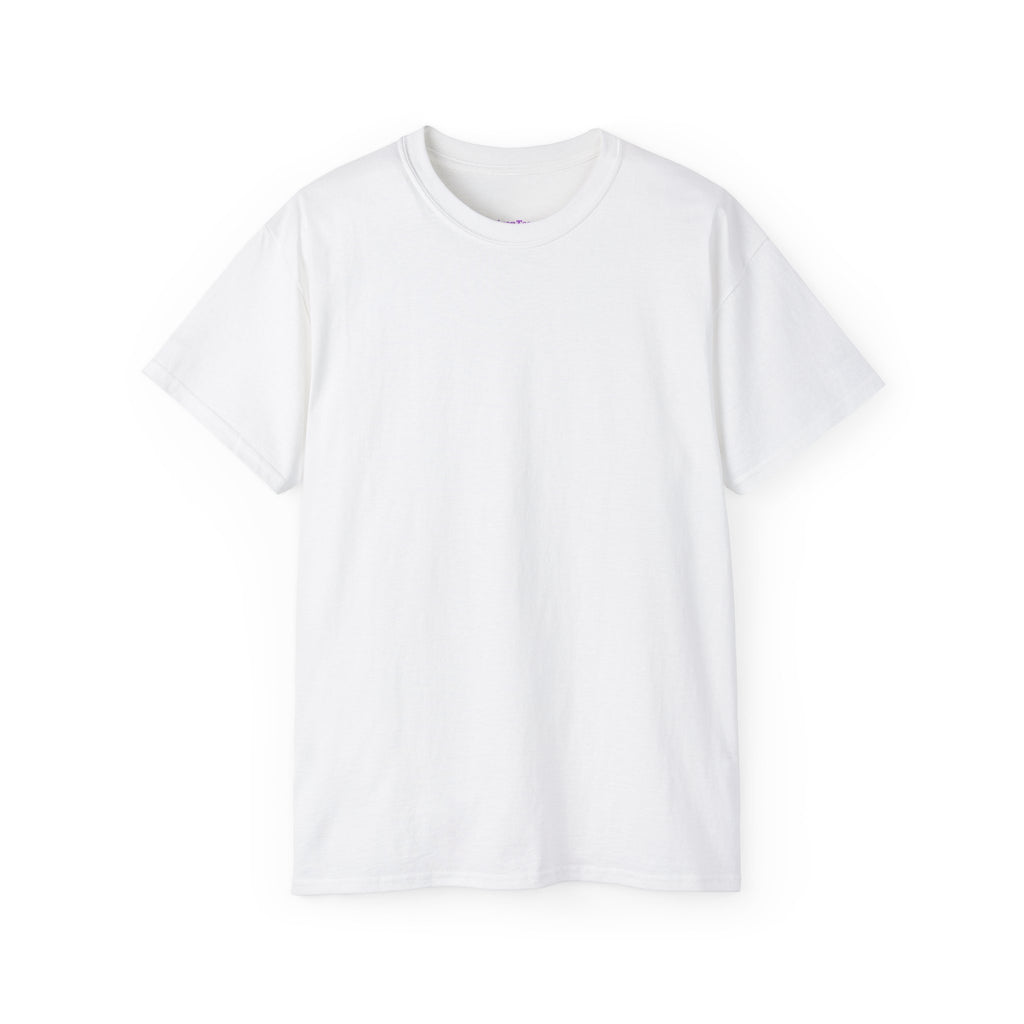 BONJOUR PARIS oversized graphic tee in White, front view