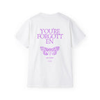 YOU'RE FORGOTTEN oversized graphic tee in White with back print