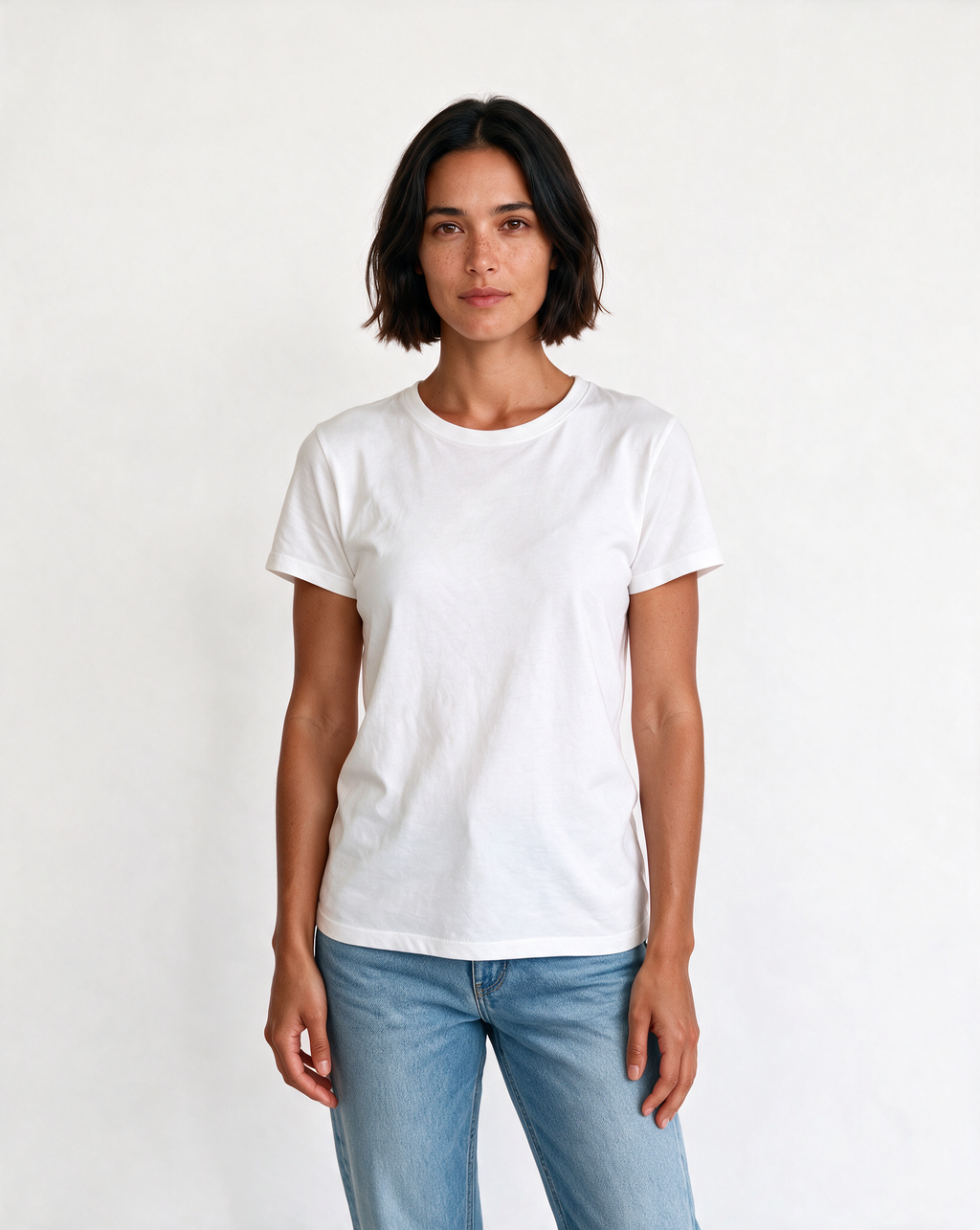 LOVER ENERGY oversized graphic tee on model, studio lifestyle photograph, front