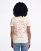 POUR DECISIONS oversized graphic tee on model, studio lifestyle photograph, back print