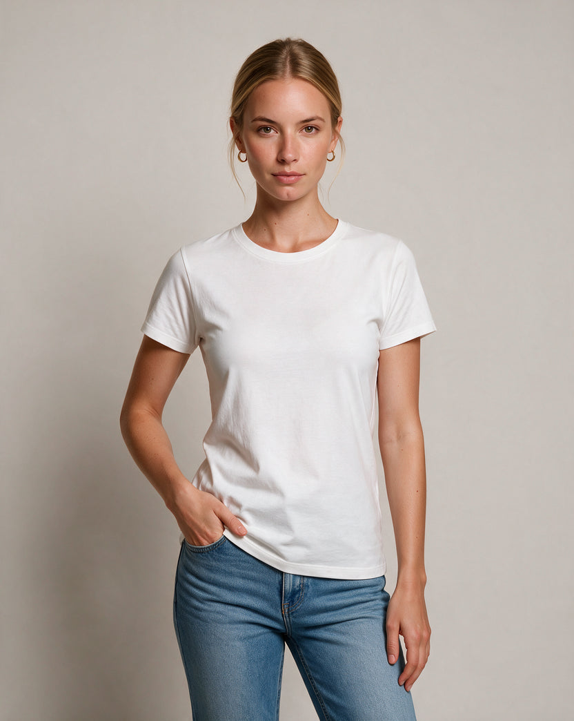 IT'S OKEYYY oversized graphic tee on model, studio lifestyle photograph, front